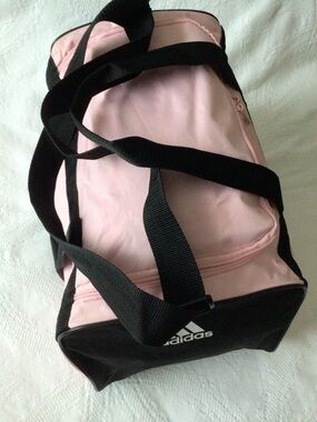 Adidas Pink and Black Duffel bag with Shoulder Strap